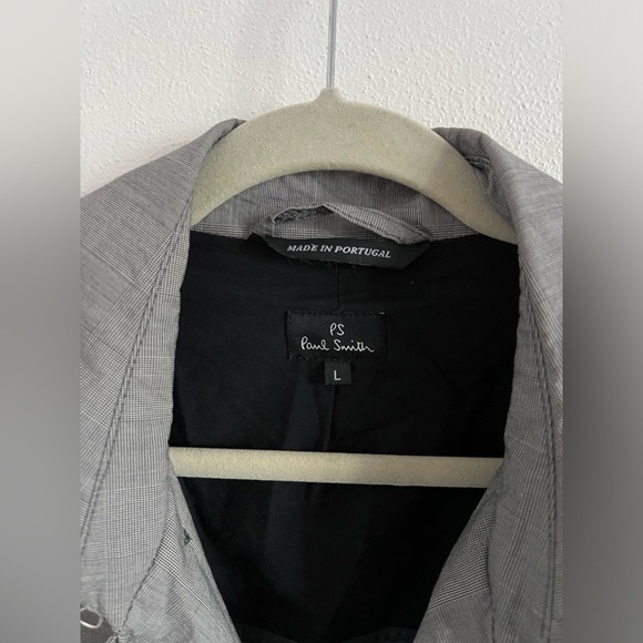 Paul Smith Cotton Outer Shell Pea Coat Grey, size large - Picture 3 of 6